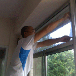 煙臺開發區工廠傳達室隔熱膜貼膜